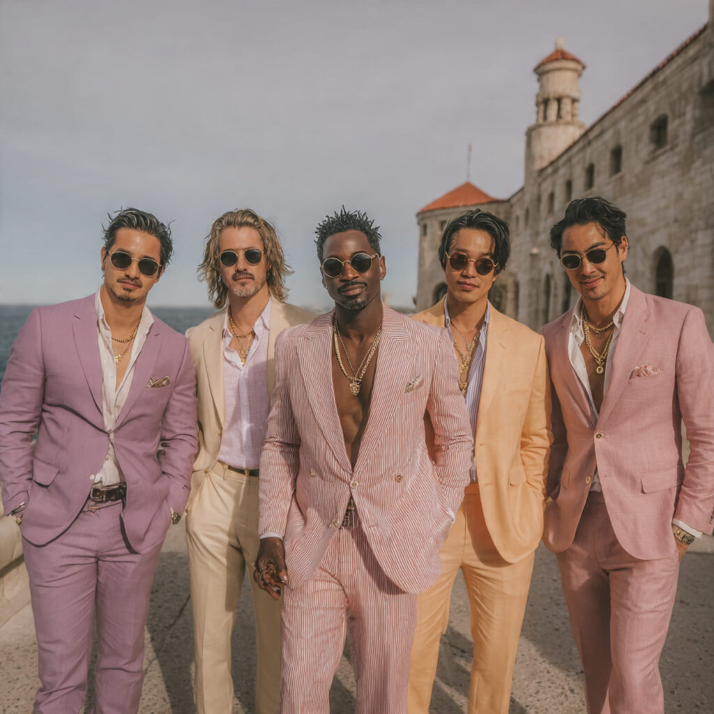 25 Bachelor Party Planning Tips & Creative Ideas for a Perfect Send-Off 18 group of men in coordinated themed outfits