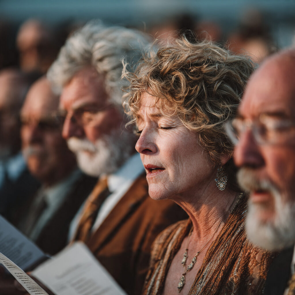 guest or friend reading meaningful words during