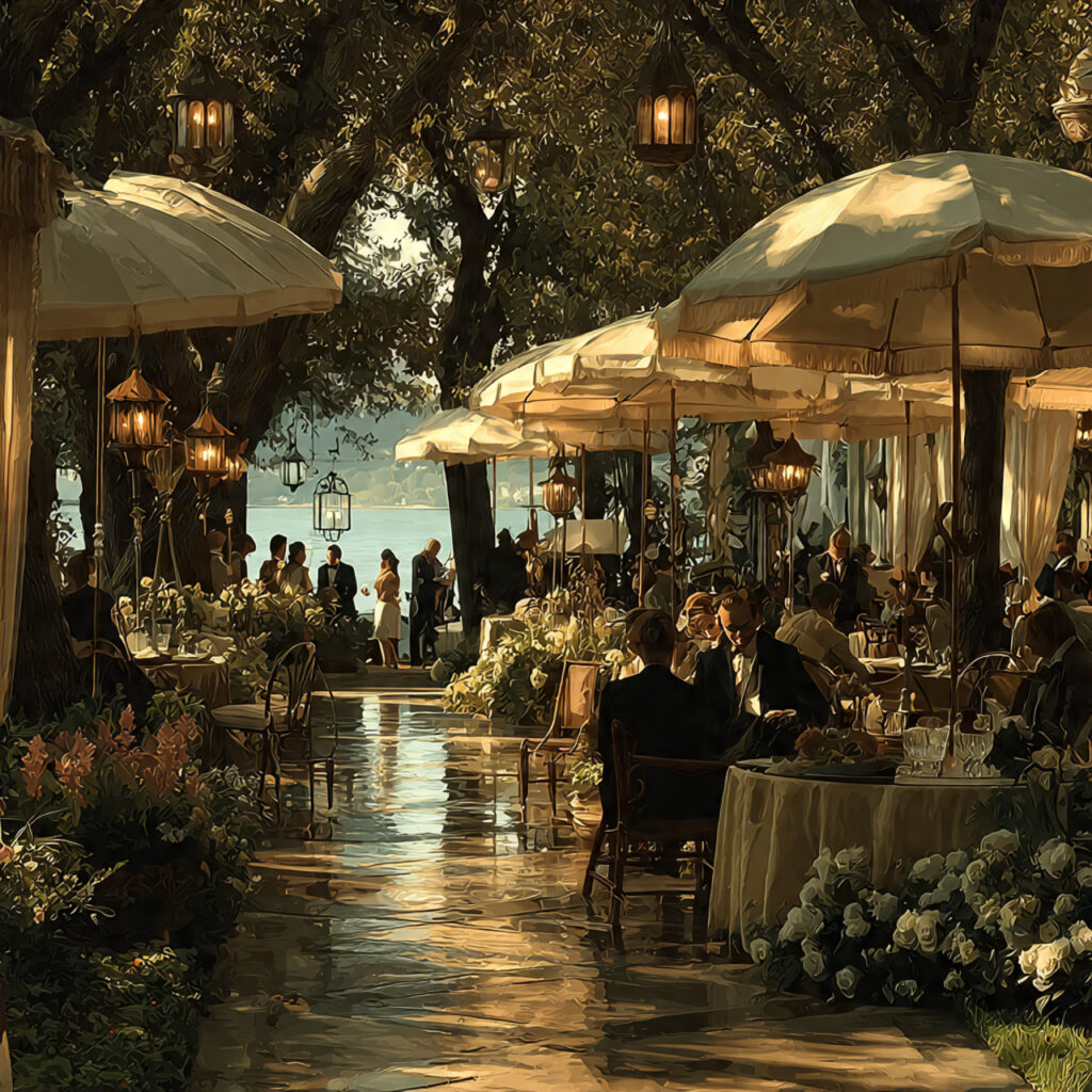 guests seated comfortably at a wedding with