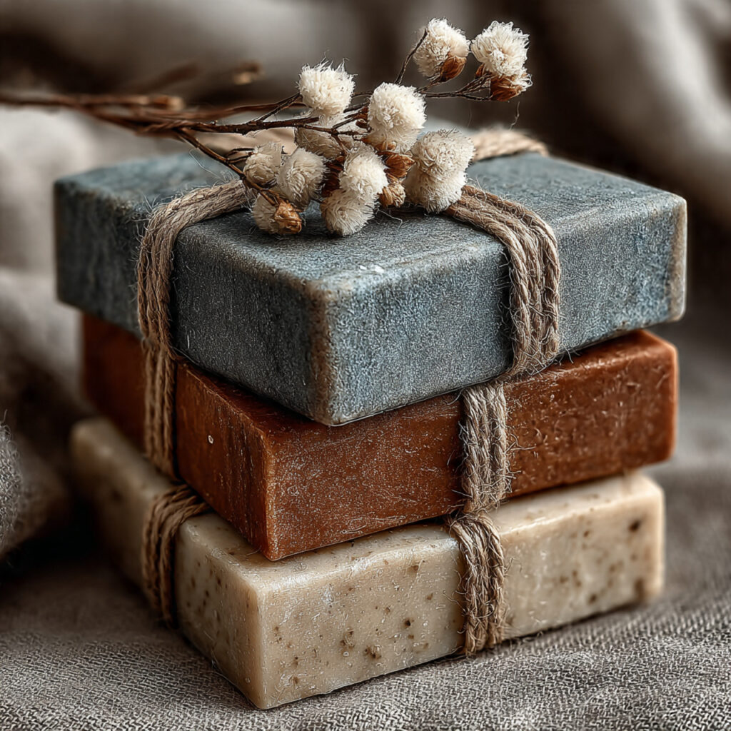 20 Unique Wedding Giveaways Ideas for Meaningful Favours 5 handmade soap bars wrapped in kraft paper
