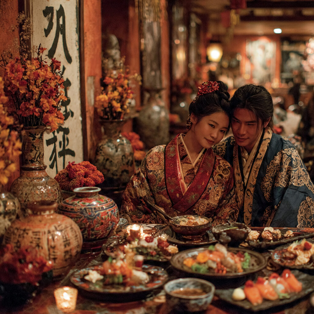 home decorated with cultural elements japan italy