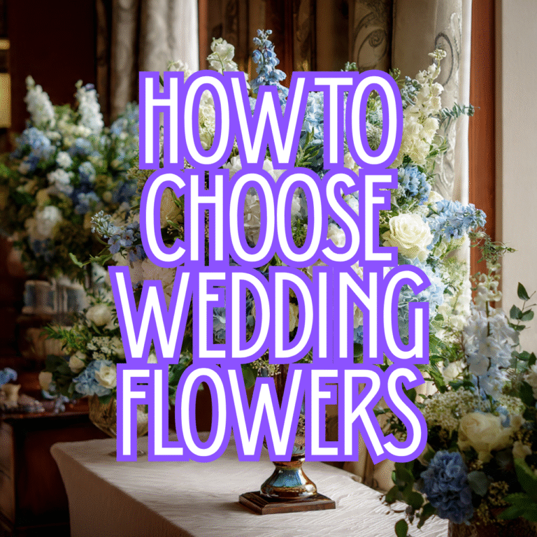 how to choose wedding flowers