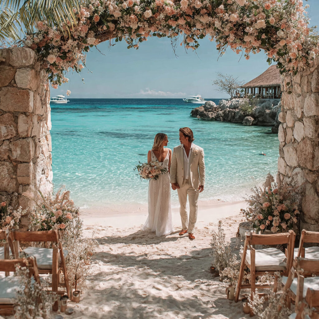 island wedding in the philippines white sandy 1