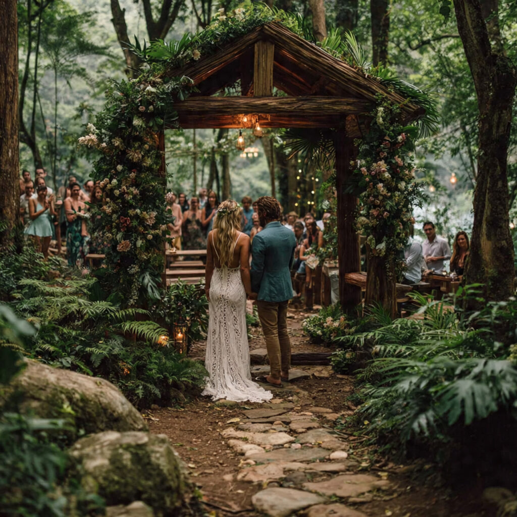 jungle wedding in costa rica tropical rainforest