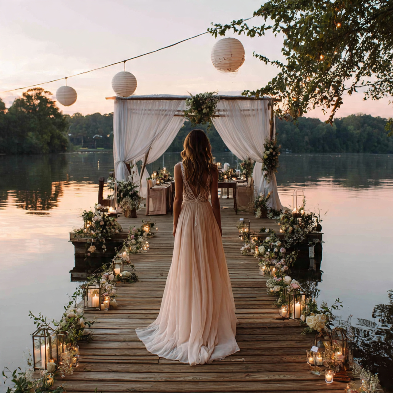 Romantic Lakeside Glow