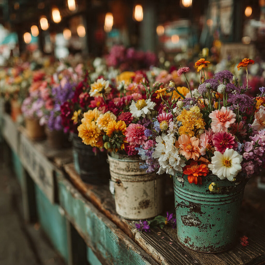 24 Affordable Wedding Flower Cost Ideas for Elegant Celebrations 2 local farm grown wedding flowers in rustic buckets