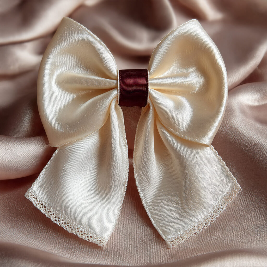 luxurious satin ribbon bridal garter with a