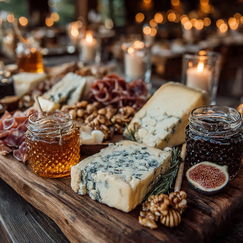 17 Delicious Cocktail Hour Food Ideas to Elevate Your Event 3 luxury charcuterie board with assorted cheeses cured