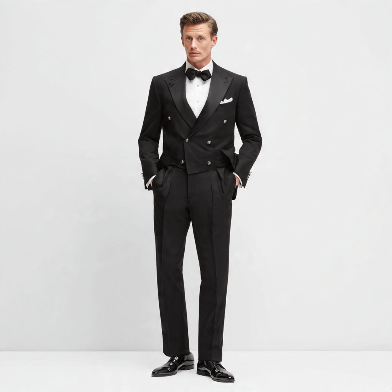 25 Black Tie Wedding Attire Ideas for a Stunning Look 9 Double-Breasted Dinner Jacket