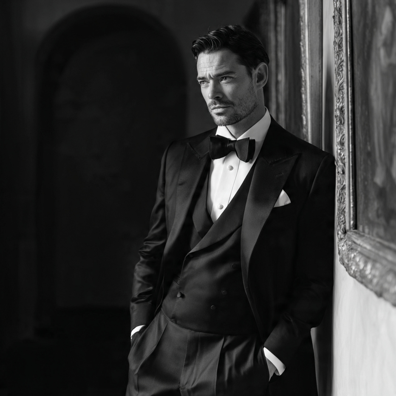 25 Black Tie Wedding Attire Ideas for a Stunning Look 23 Three-Piece Tuxedo