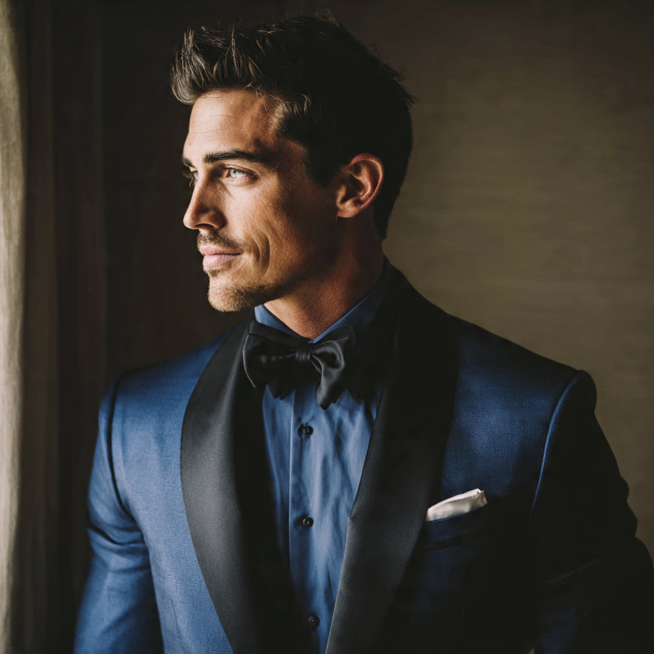 25 Black Tie Wedding Attire Ideas for a Stunning Look 5 Midnight Blue Tuxedo