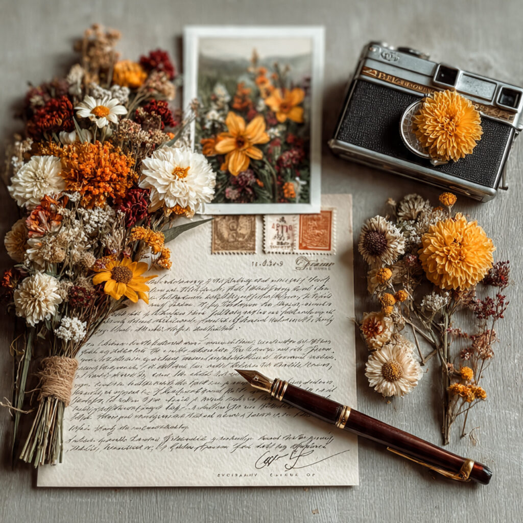 23 Courthouse Wedding ideas That Feels Personal and Meaningful 22 marriage license pen dried bouquet flower printed