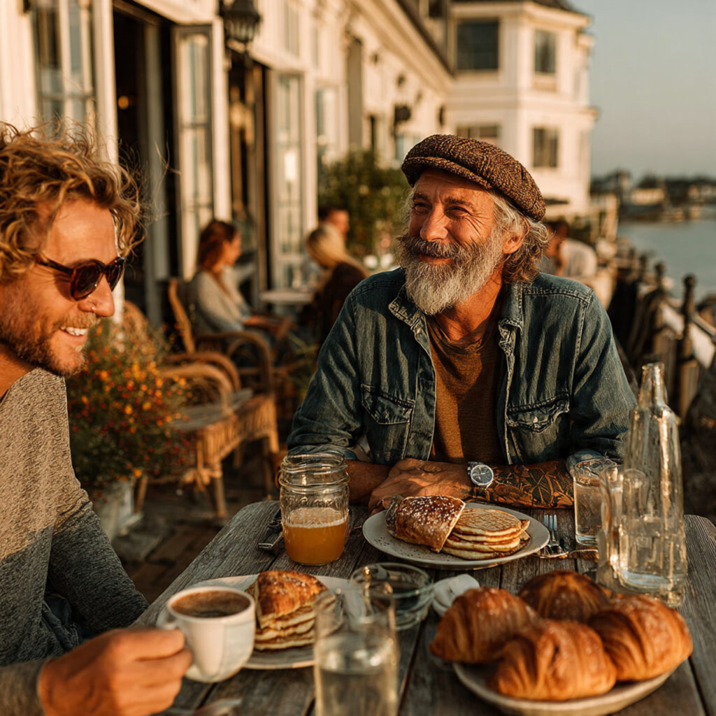 25 Bachelor Party Planning Tips & Creative Ideas for a Perfect Send-Off 25 men having a relaxed brunch on a