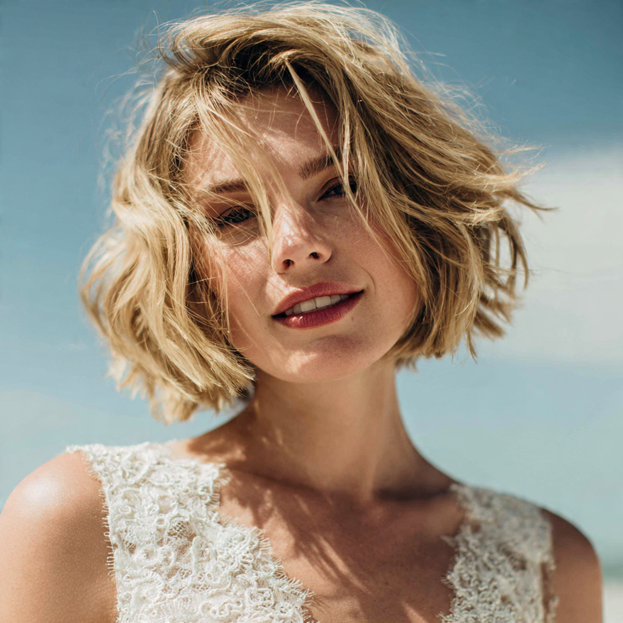 30 Gorgeous Wedding Hairstyles For Short Hair Ideas for Modern Brides 8 Messy Textured Bob
