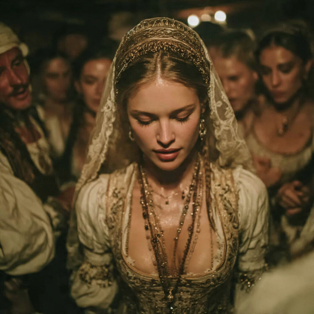 midnight polish wedding celebration bride removing her