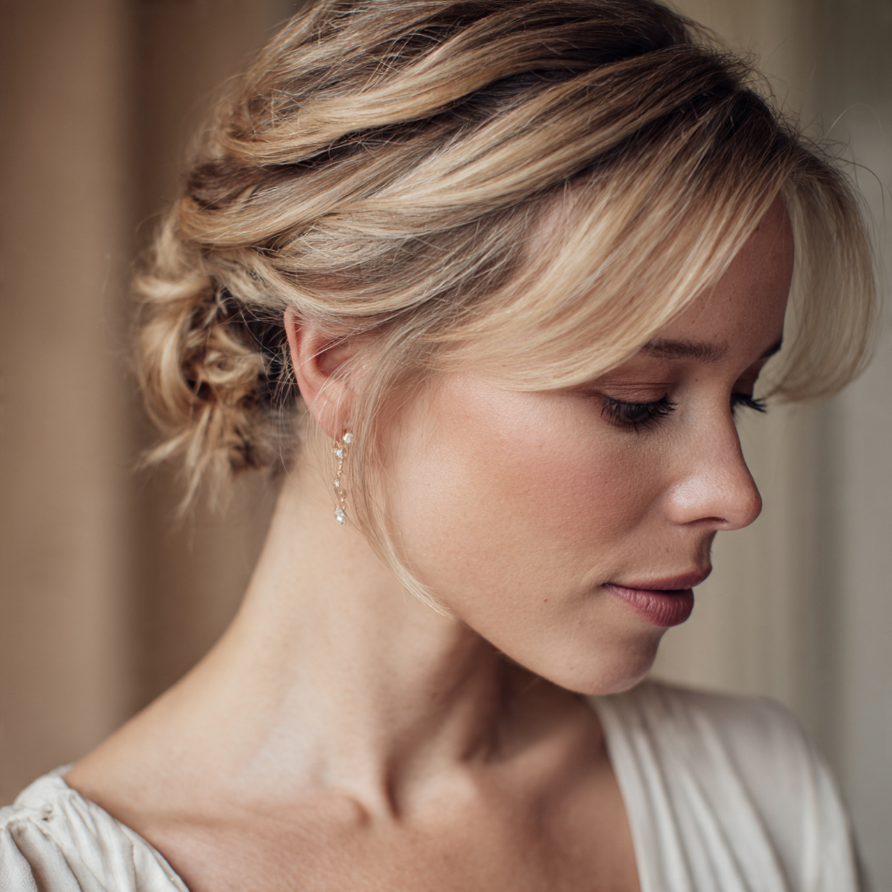 30 Gorgeous Wedding Hairstyles For Short Hair Ideas for Modern Brides 9 Mini Bridal Updo for Short Hair