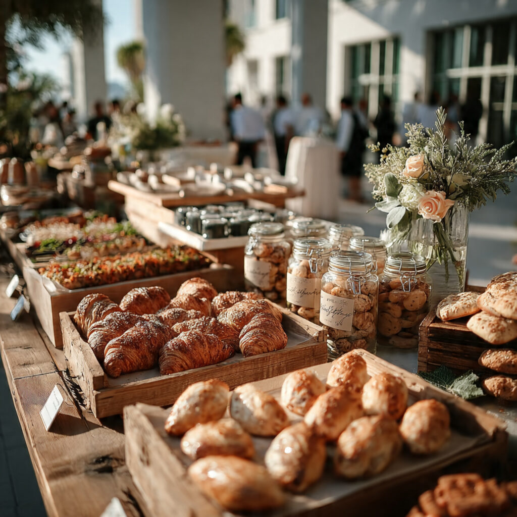 morning wedding rehearsal brunch natural sunlight simple