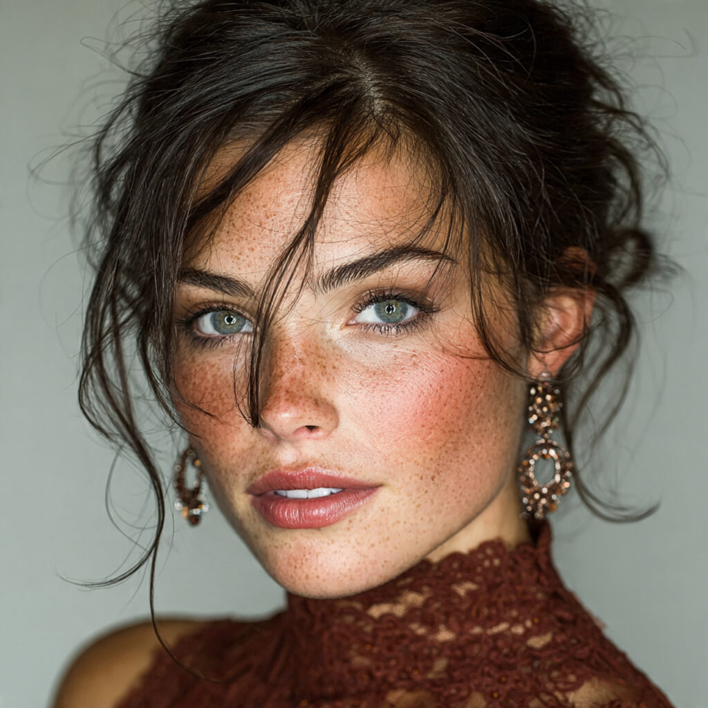 natural clean makeup look meant for cocktail