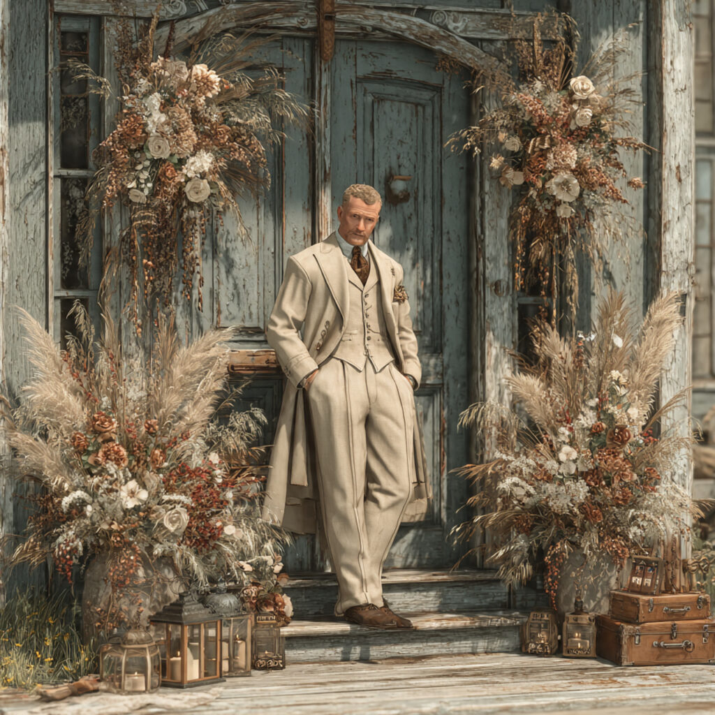 officiant dressed appropriately for the season linen