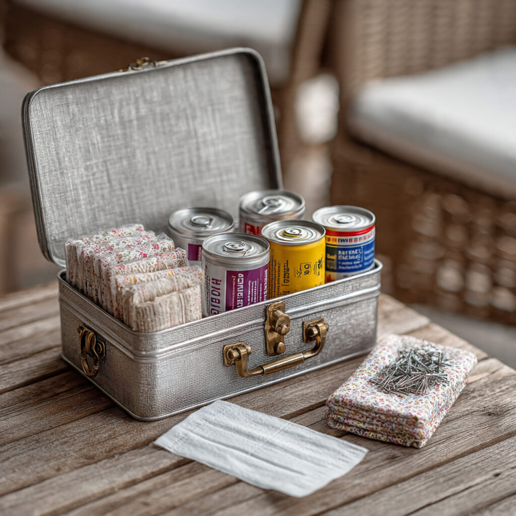 20 ideas for Essential Wedding Photographer Checklist for a Flawless Wedding 19 open emergency kit on a table with