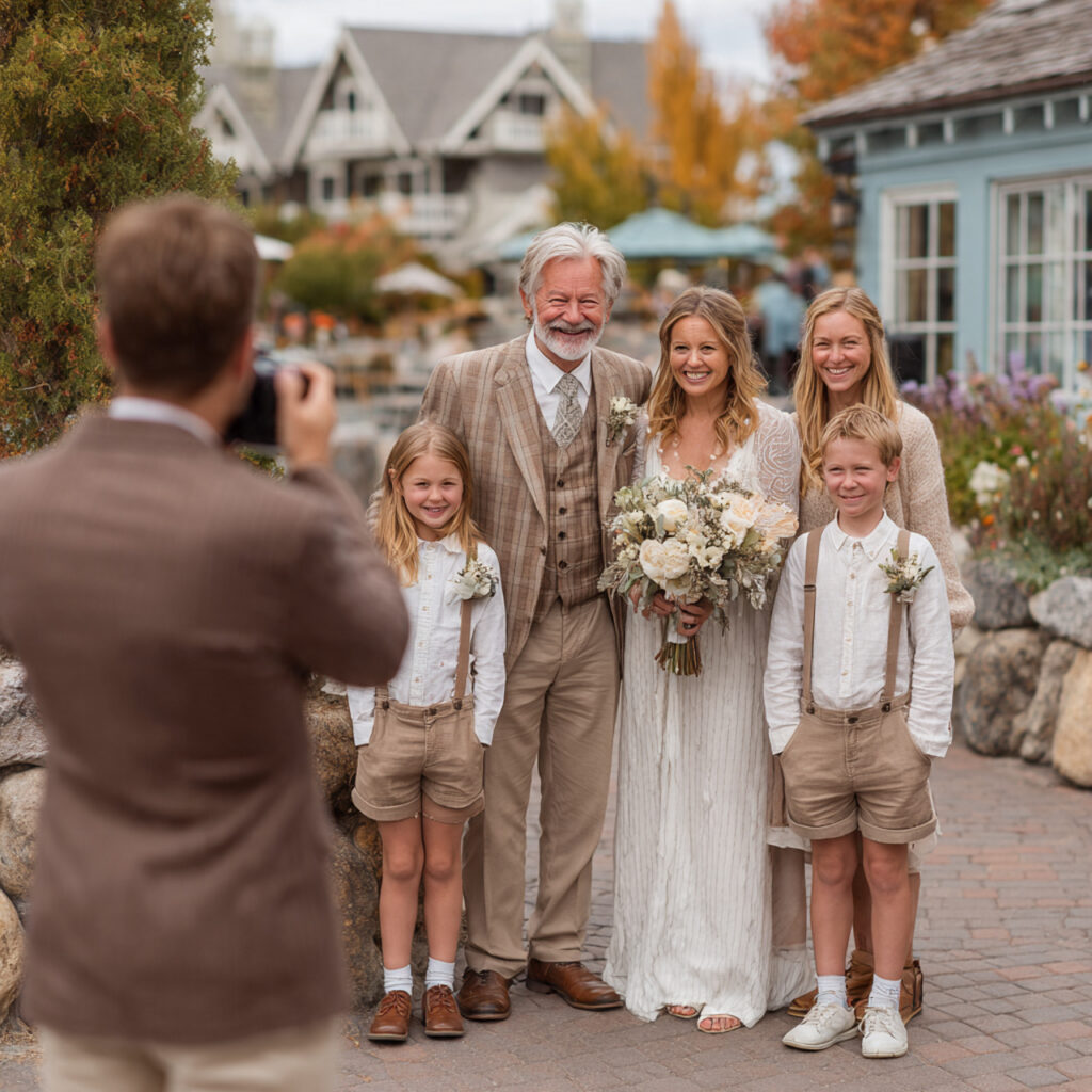 20 ideas for Essential Wedding Photographer Checklist for a Flawless Wedding 10 photographer guiding a family for group photos