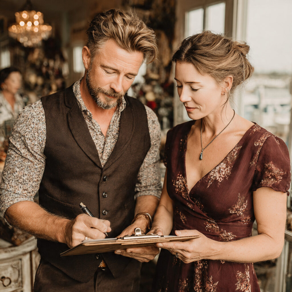 20 ideas for Essential Wedding Photographer Checklist for a Flawless Wedding 3 prompt wedding planner and photographer reviewing a