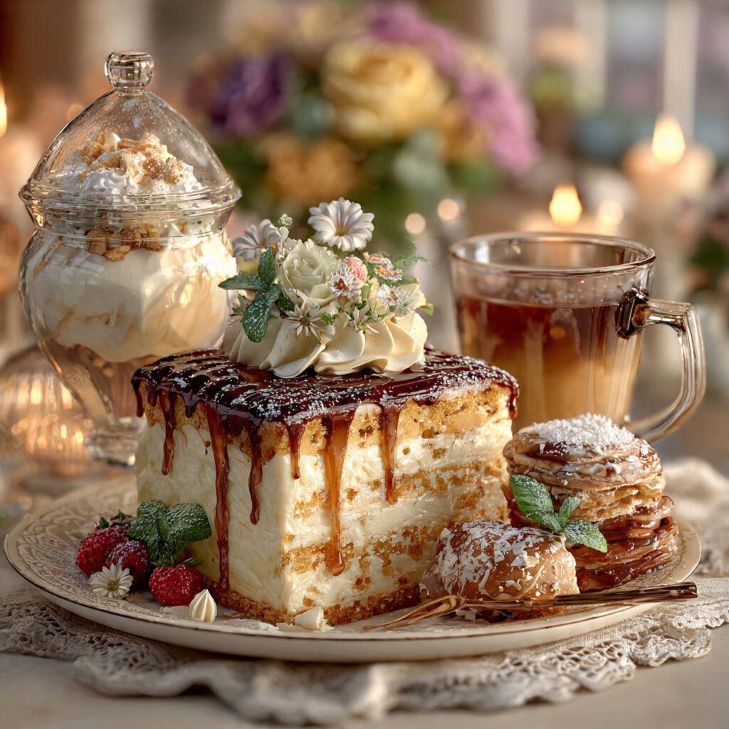 rehearsal dessert only dinner cakes pastries coffee and