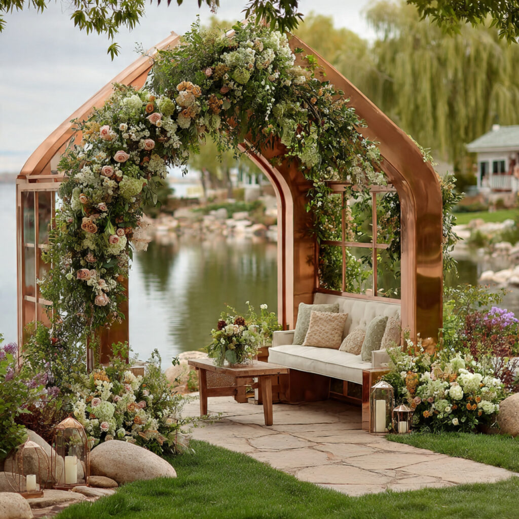 24 Affordable Wedding Flower Cost Ideas for Elegant Celebrations 20 reusable wedding arch structure metal or wood decorated with