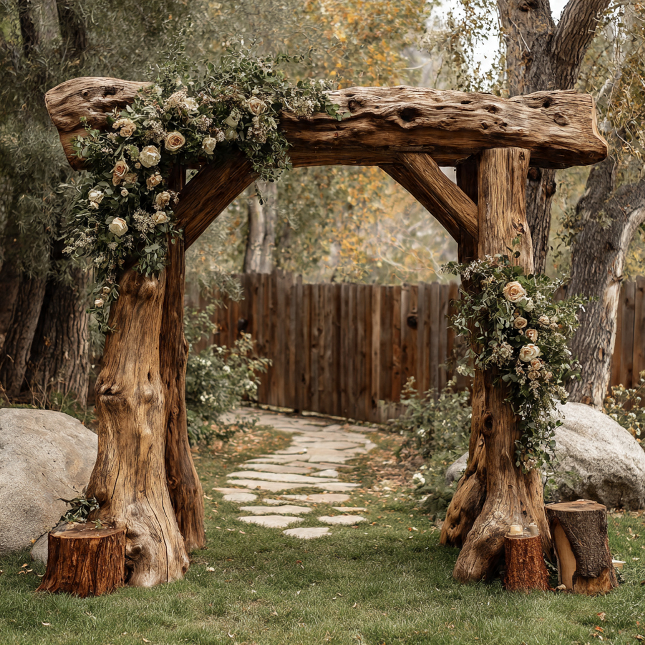 Wedding Arch ideas: 20 Breathtaking Ideas That Add Instant Magic to Your Day 3 Rustic Wooden Arch