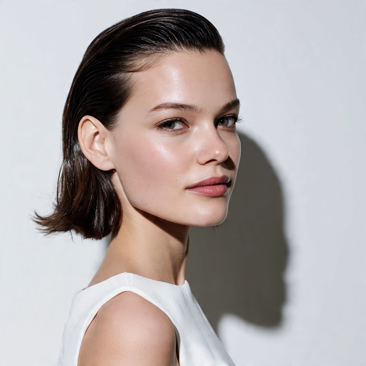 30 Gorgeous Wedding Hairstyles For Short Hair Ideas for Modern Brides 11 Sculpted Slick-Back Style