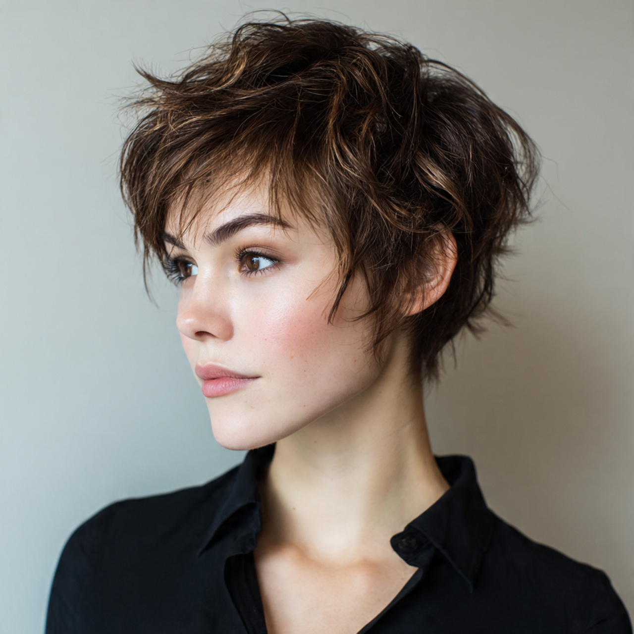 30 Gorgeous Wedding Hairstyles For Short Hair Ideas for Modern Brides 25 Messy Pixie with Gloss