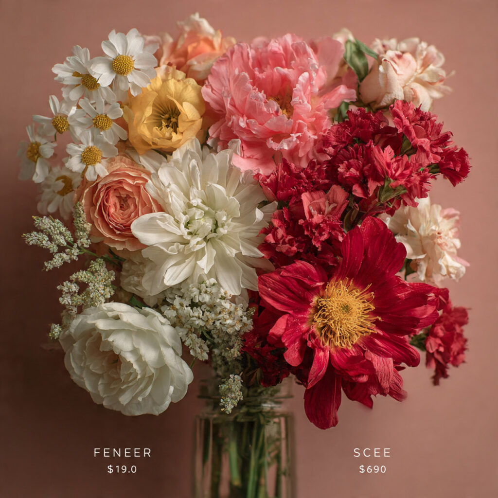 24 Affordable Wedding Flower Cost Ideas for Elegant Celebrations 16 side by side comparison of expensive vs budget friendly flower