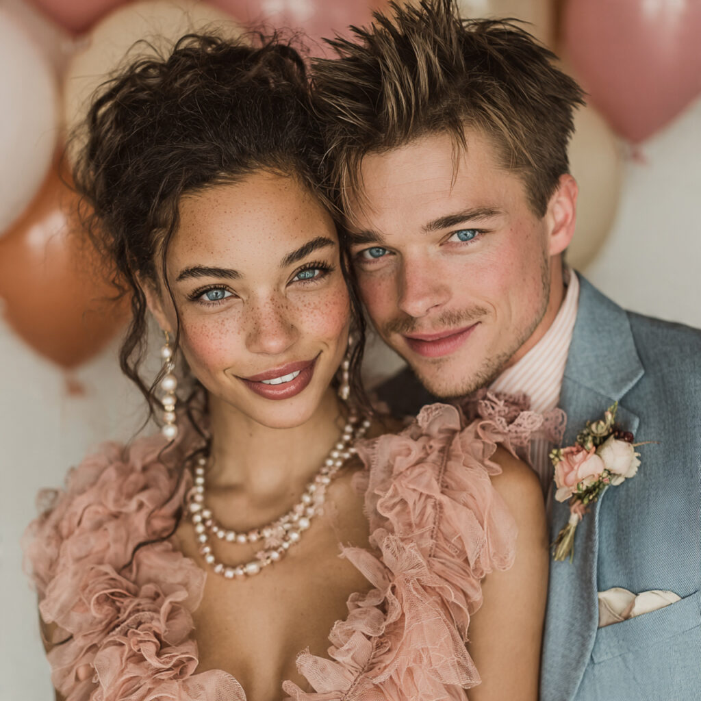 soft daylight engagement woman in blush 1