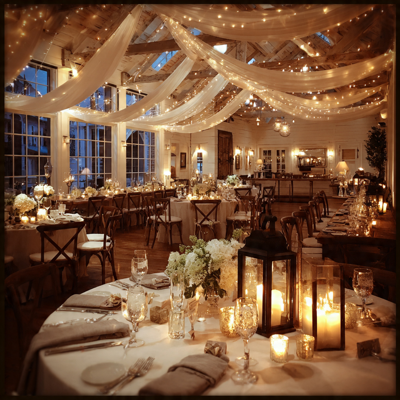 Soft Lighting for Evening Receptions