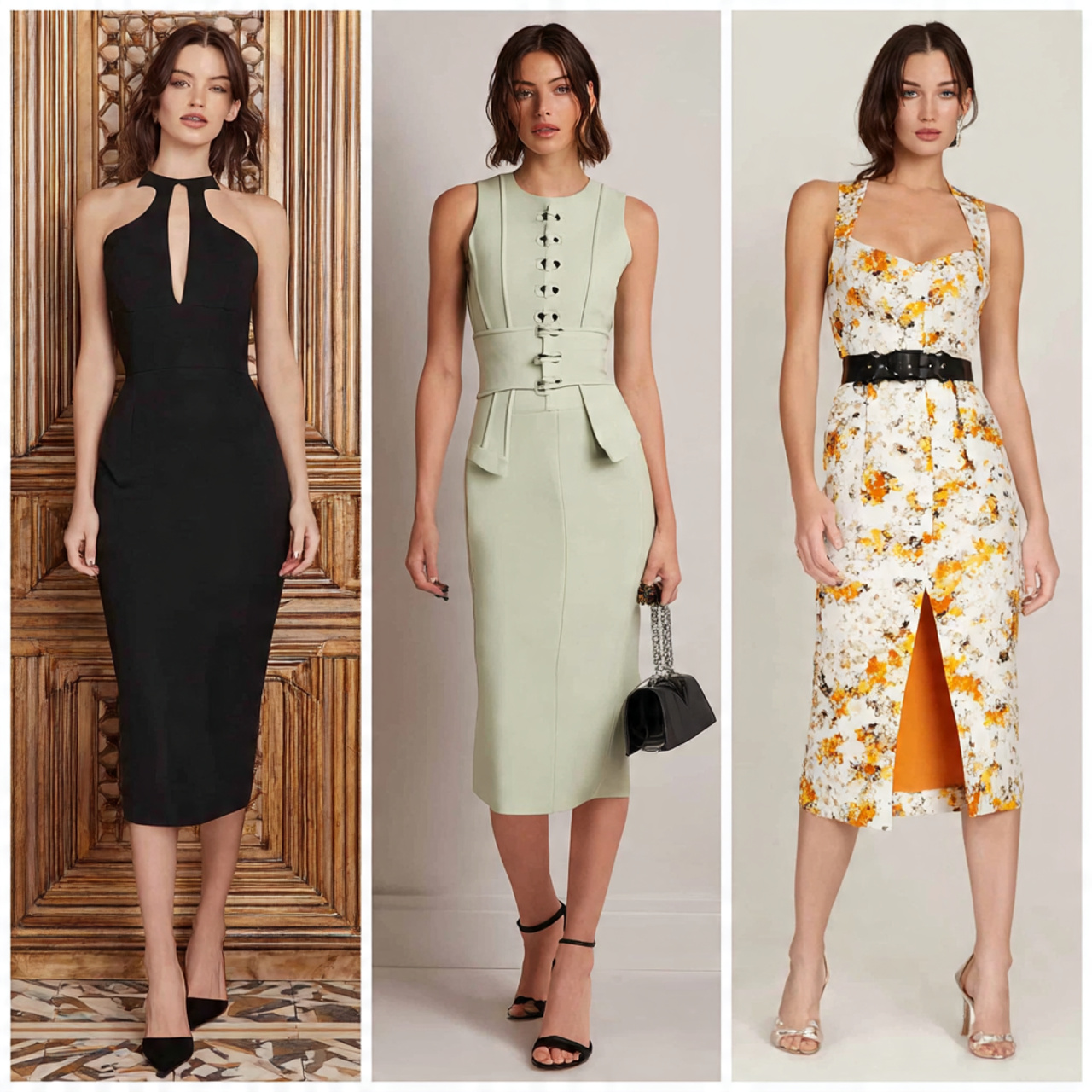 15 What To Wear To A Destination Wedding: Expert Style Guide 4 Structured Midi Dresses for City Destinations
