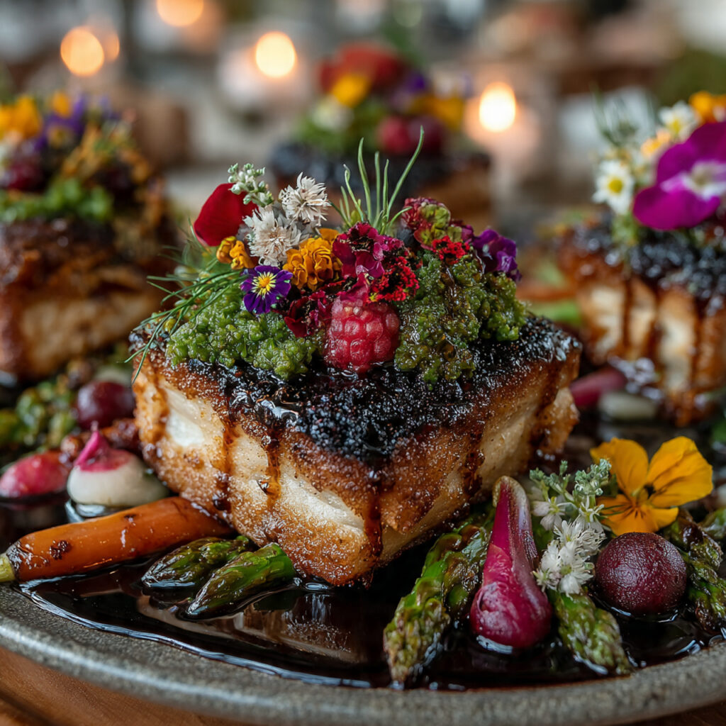 sustainable wedding catering with farm to table dishes seasonal