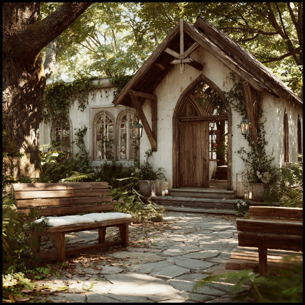 tiny boutique wedding venue cozy garden or