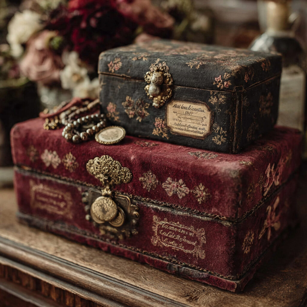 vintage family heirloom presented in velvet lined box