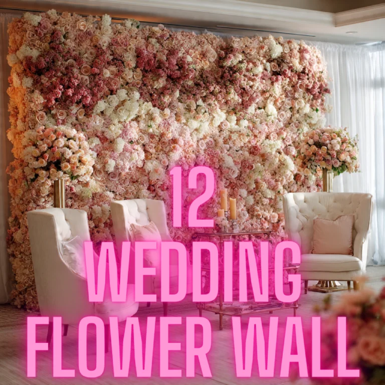 wedding flower wall