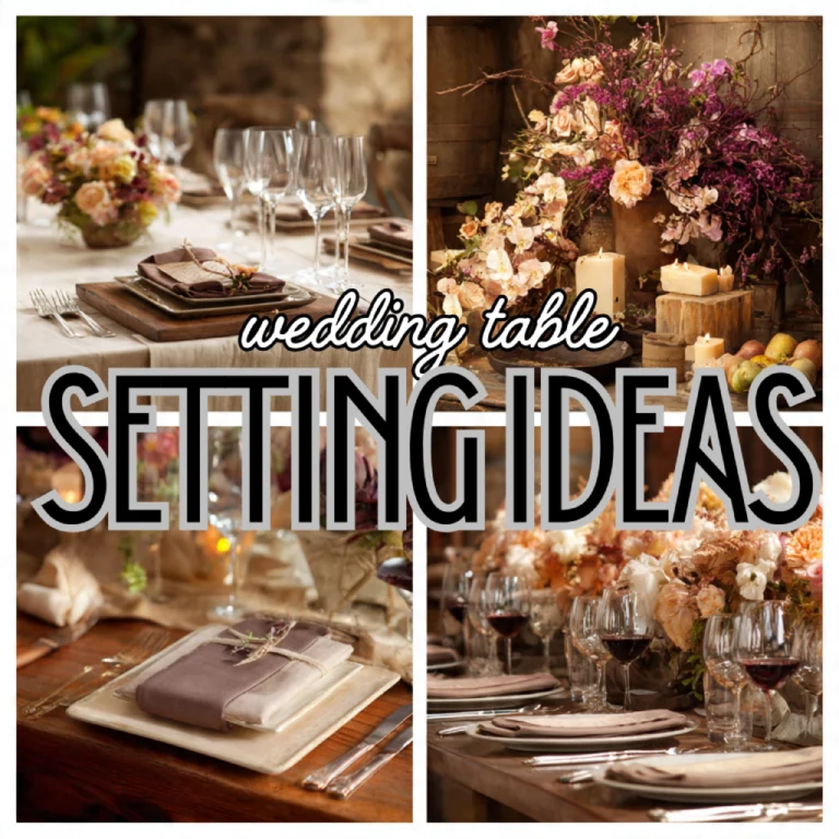 wedding table setting ideas