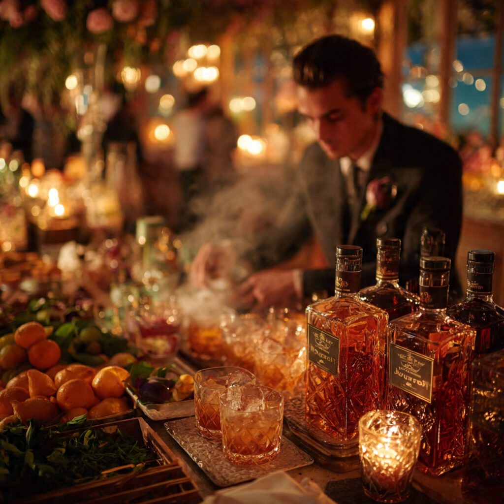 wedding after party craft cocktail bar mixologist