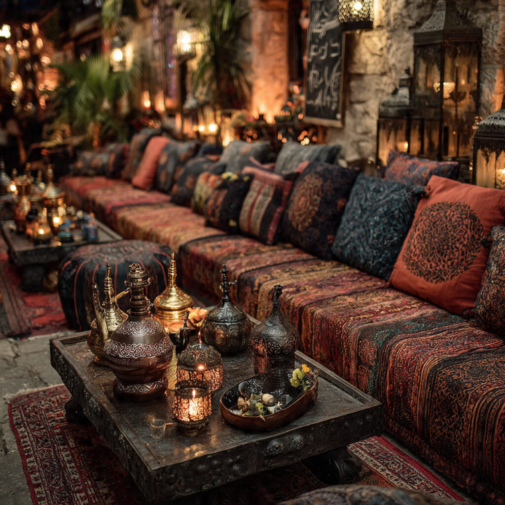 wedding after party shisha and tea corner