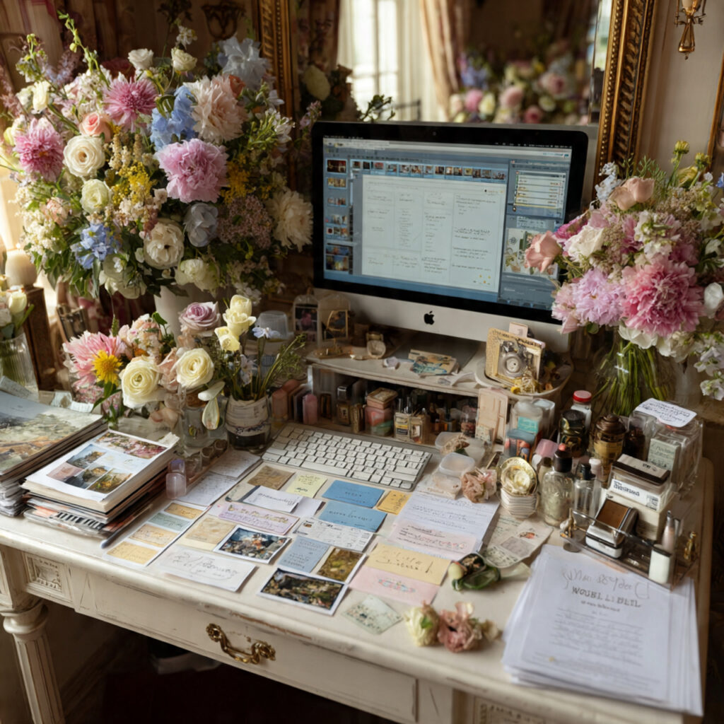 24 Affordable Wedding Flower Cost Ideas for Elegant Celebrations 18 wedding florist workspace with finalized flower plan