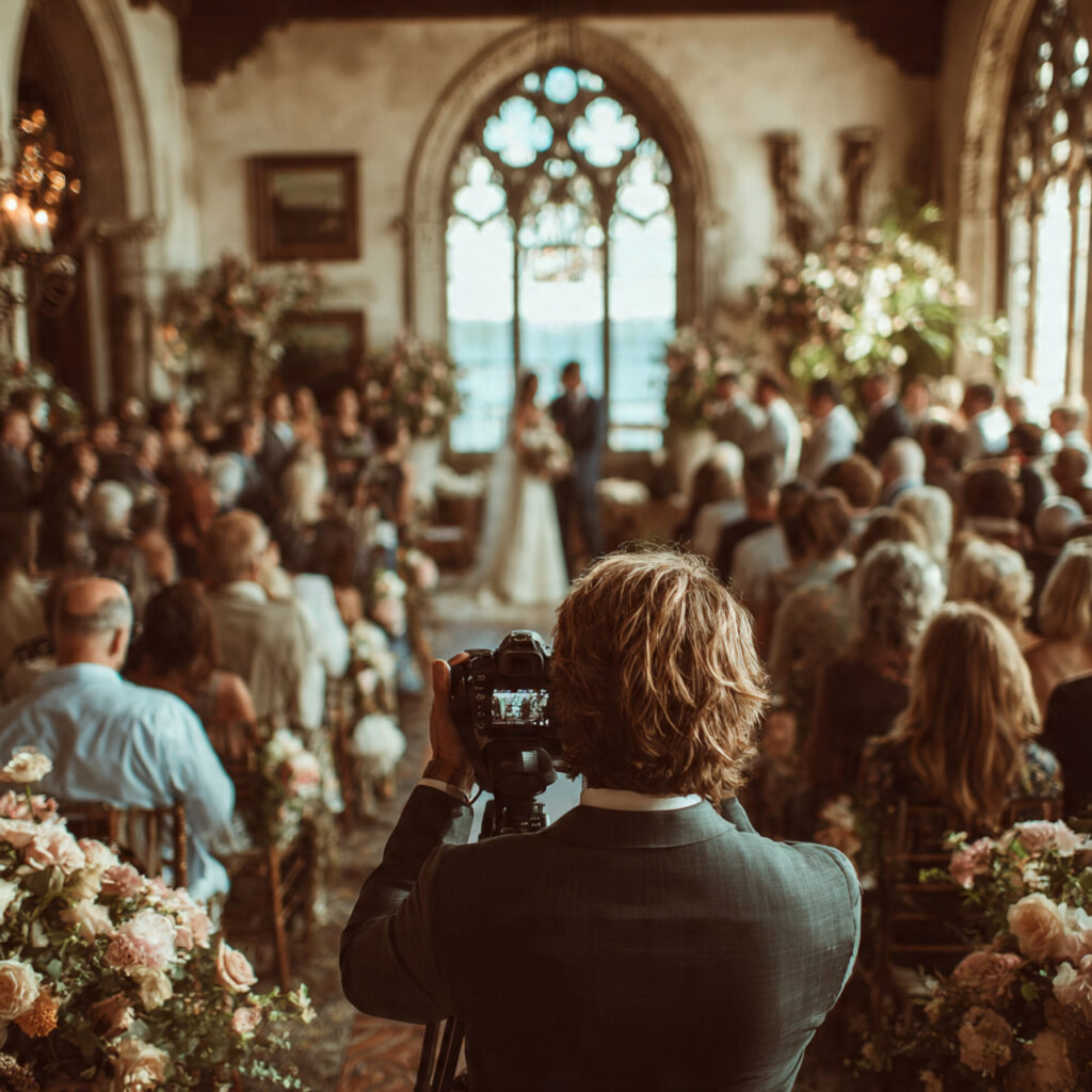 20 ideas for Essential Wedding Photographer Checklist for a Flawless Wedding 13 wedding photographer discreetly taking photos of a