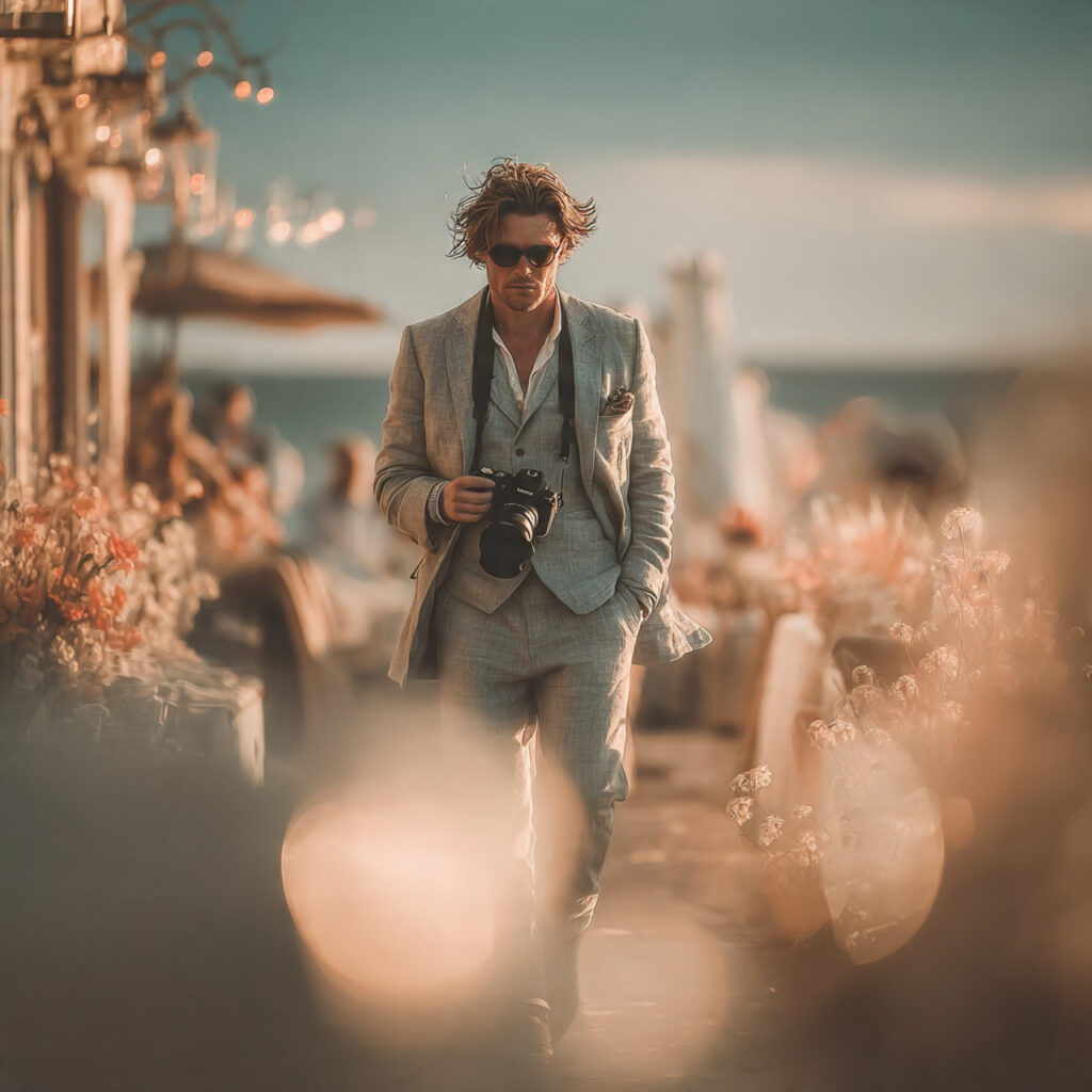 20 ideas for Essential Wedding Photographer Checklist for a Flawless Wedding 4 wedding photographer walking around an outdoor venue