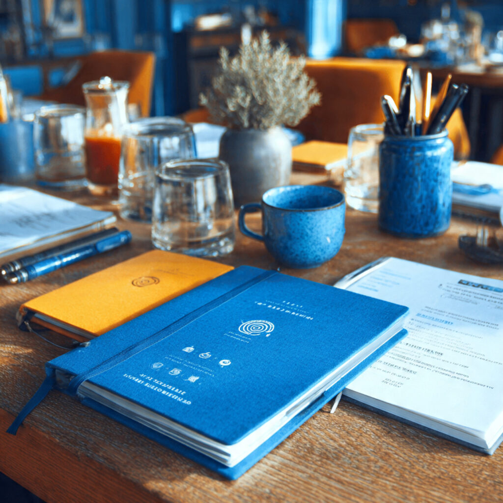 wedding venue meeting room table with venue