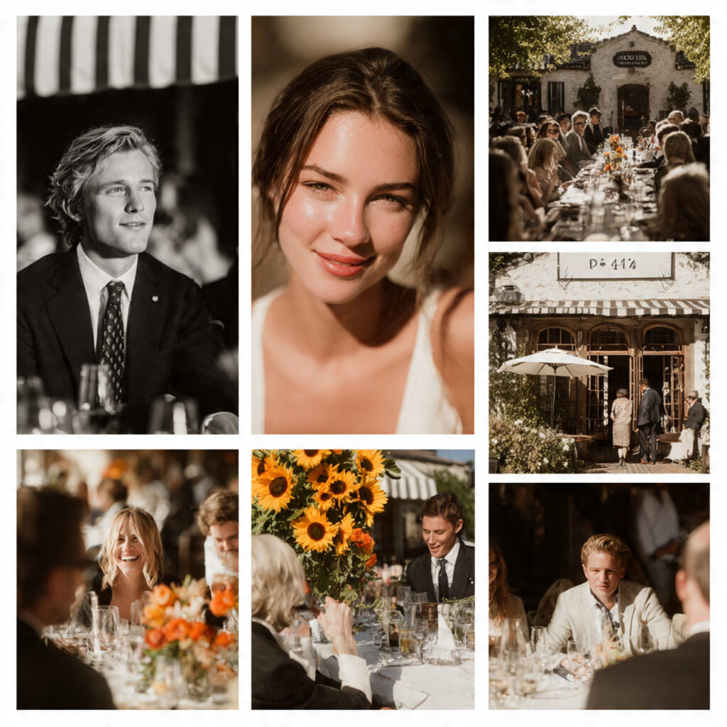 wedding weekend collage welcome dinner ceremony brunch small groups