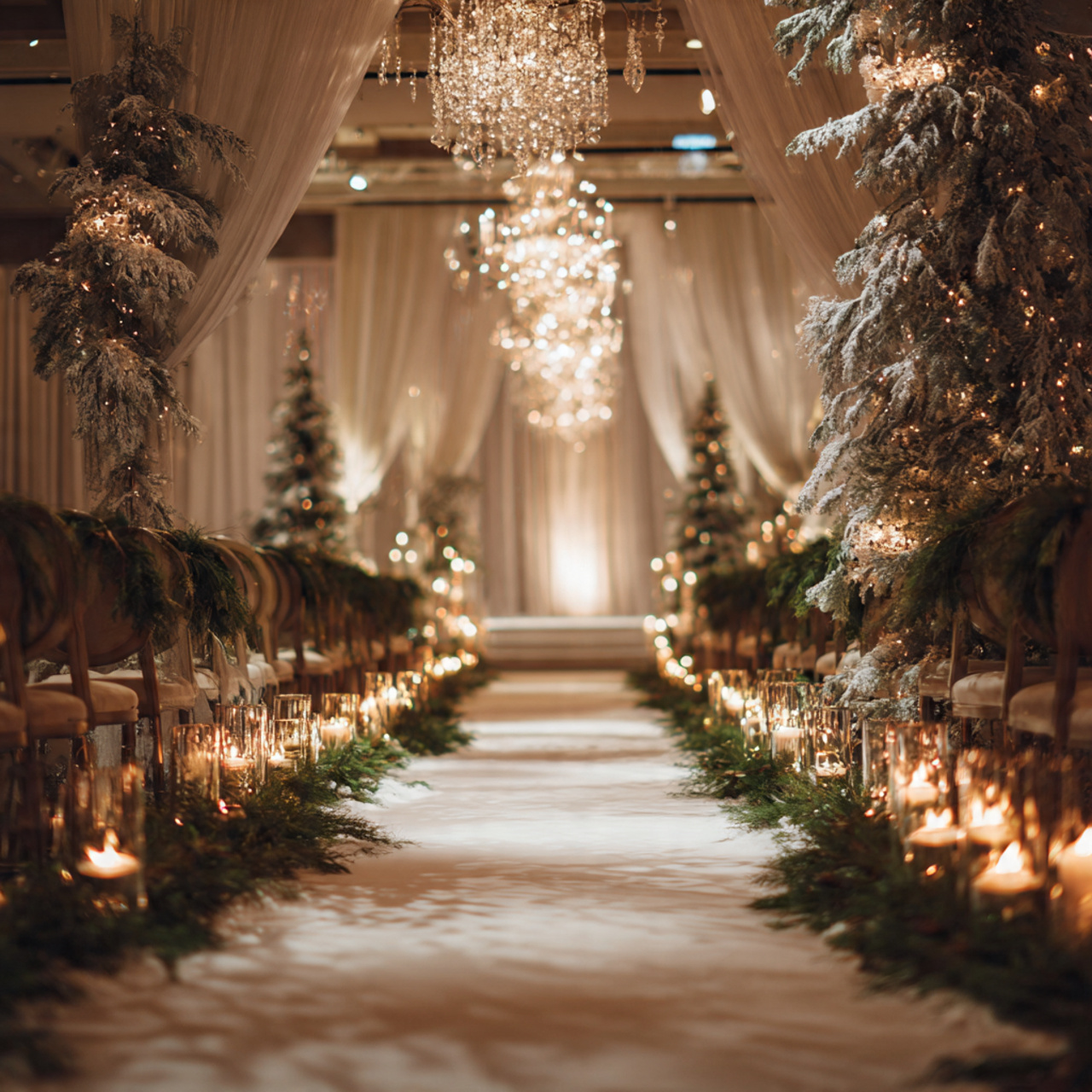 Winter Ceremony Décor