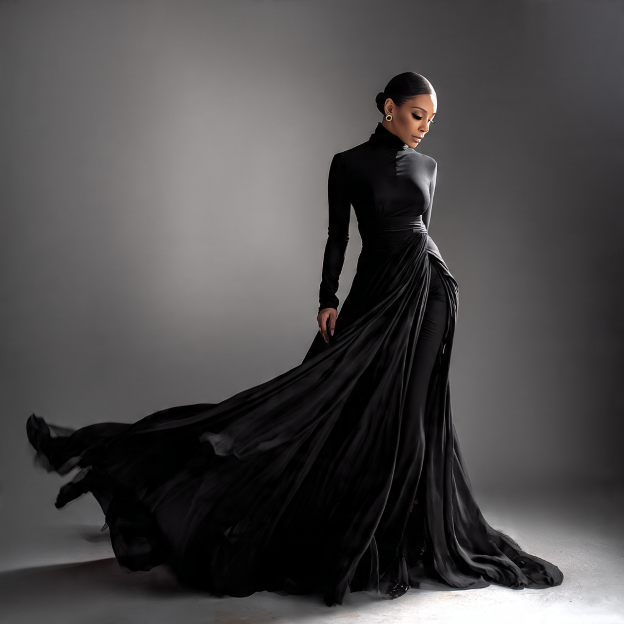 25 Black Tie Wedding Attire Ideas for a Stunning Look 24 Long-Sleeve Gown