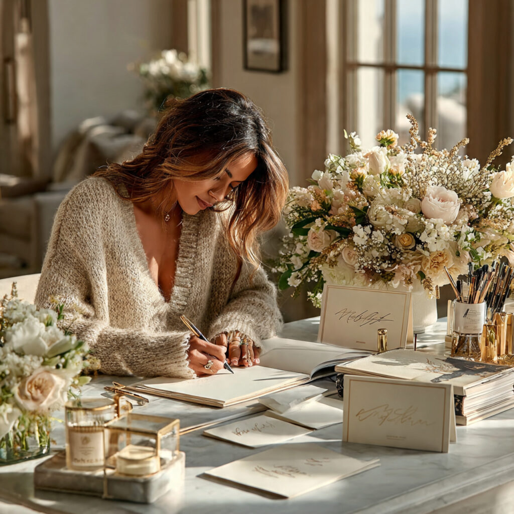 21 Bridal Shower Etiquette rules to Plan a Beautiful and Polished Event 3 woman writing a guest list at a